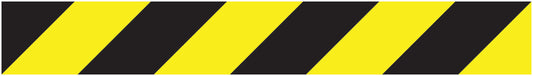 Autocollant "Bandes de sécurité" 20-80 cm jaune en plastique PVC F-STRIPES-10000-70x10-88-803