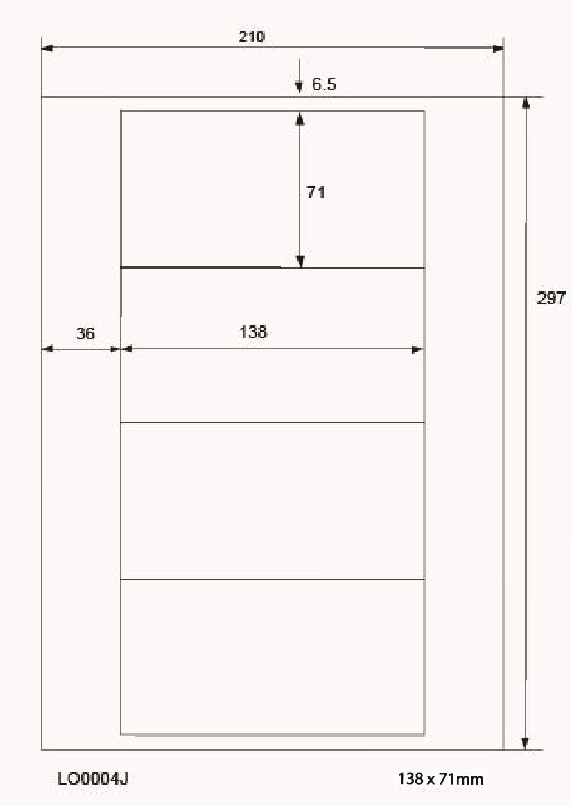 400 autocollants 138x71 mm imprimés selon vos souhaits mat ou brillant F-0004-J