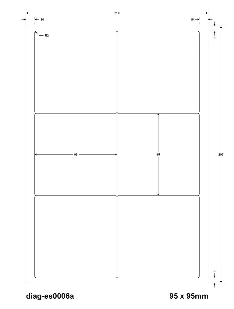 600 autocollants 95x95mm imprimés selon vos souhaits, finition mate ou brillante F-0006-A