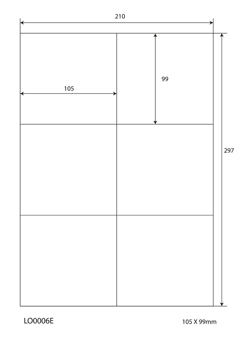 600 autocollants 105x99mm imprimés selon vos souhaits, finition mate ou brillante F-0006-E